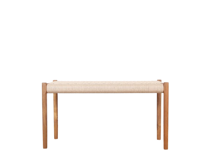 Mid-century modern  bench n°63B, 90 cm,  by Niels Moller. New edition