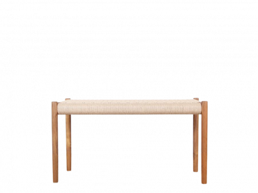 Mid-century modern  bench n°63B, 90 cm,  by Niels Moller. New edition