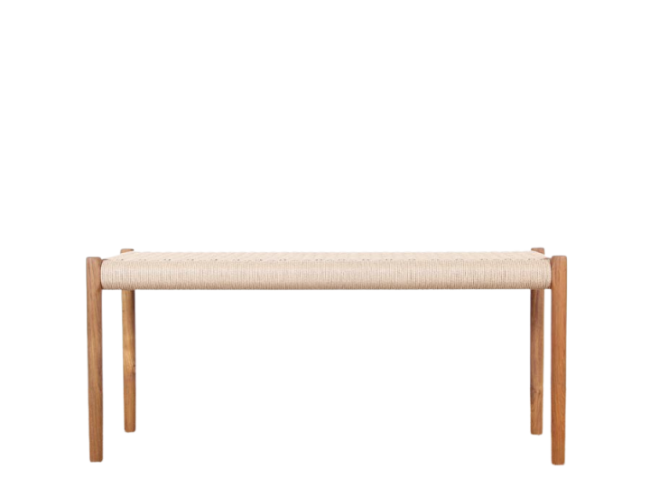 Mid-century modern  bench n°63A, 120 cm,  by Niels Moller. New edition