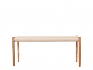 Mid-century modern  bench n°63A, 120 cm,  by Niels Moller. New edition