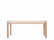 Banc scandinave n°63A. 120 cm. Nouvelle édition