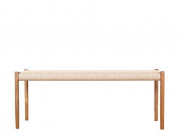 Mid-century modern  bench n°63, 150 cm, by Niels Moller. New edition