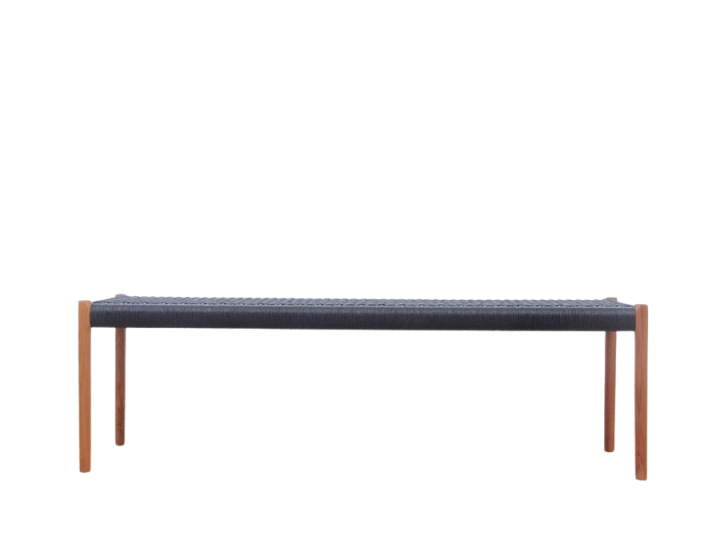 Mid-Century  modern scandinavian bench model n°63 by Niels Møller, 150 cm