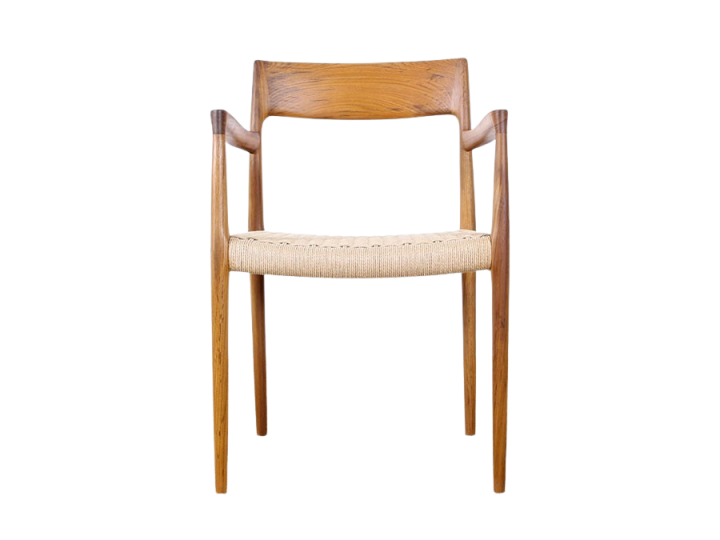 Fauteuil scandinave modèle 57, édition neuve