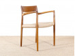 Mid modern scandinavian armchair  model 57 by Niels O. Møller, new edition