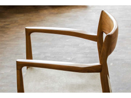 Mid modern scandinavian armchair  model 57 by Niels O. Møller, new edition