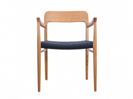 Mid-Century Modern Danish armchair model 56 in oak by Niels Møller, new edition