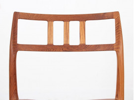 Set of 4 scandinavian teak chairs. Model 78. 