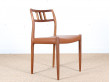 Set of 4 scandinavian teak chairs. Model 78. 