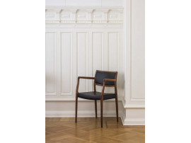 Mid-Century Modern Danish armchair model 65  by Niels Møller, new edition