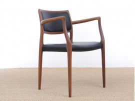 Mid-Century Modern Danish armchair model 65  by Niels Møller, new edition