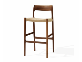 Mid-Century Modern danish barstool model 77 by Niels O. Møller, new edition