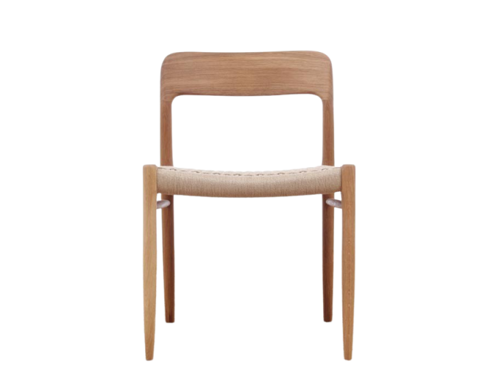 Mid-Century Modern danish chair model 75 by Niels O. Møller. New production.