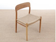 Mid-Century Modern danish chair model 75 by Niels O. Møller. New production.