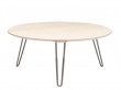 Shark round coffee table AK 1850. Ø 70 cm ou 100 cm,solid wood or Coribn