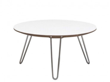 Shark round coffee table AK 1850. Ø 70 cm ou 100 cm,solid wood or Coribn