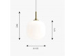 Suspension scandinave Radiohus VL45 Ø 17,5 cm. Edition neuve