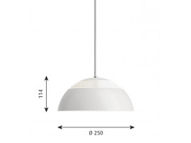 suspension scandinave AJ Royal Ø25 cm, Ø37 cm ou Ø50 cm. Edition neuve