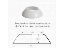 Pièces détachées pour suspension Louis Poulsen modèle PH 4 1⁄2-4 verre