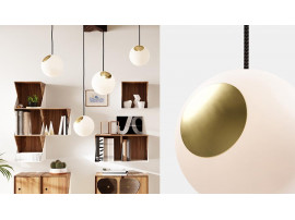 Suspension scandinave modèle Bright Spot laiton 