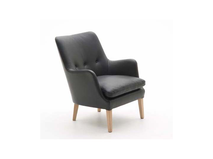 Fauteuil scandinave model AV 53 en cuir nouvelle édition, 22 coloris