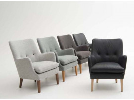 Fauteuil scandinave model AV 53 revêtement tissu. Nouvelle édition (+ 60 coloris)