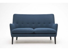 Mid-Century Modern scandinavian 2 seats sofa by Arne Vodder AV 53 new release.