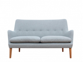 Mid-Century Modern scandinavian 2 seats sofa by Arne Vodder AV 53 new release.