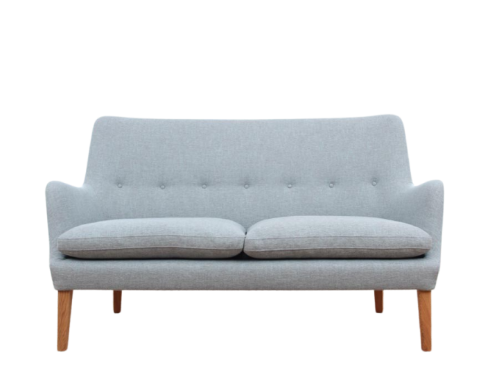 Mid-Century Modern scandinavian 2 seats sofa by Arne Vodder AV 53 new release.