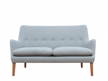 Mid-Century Modern scandinavian 2 seats sofa by Arne Vodder AV 53 new release.