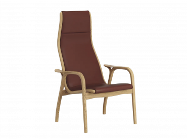 Lamino easy chair, with fabric or leather. New edition