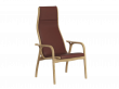 Lamino easy chair, with fabric or leather. New edition