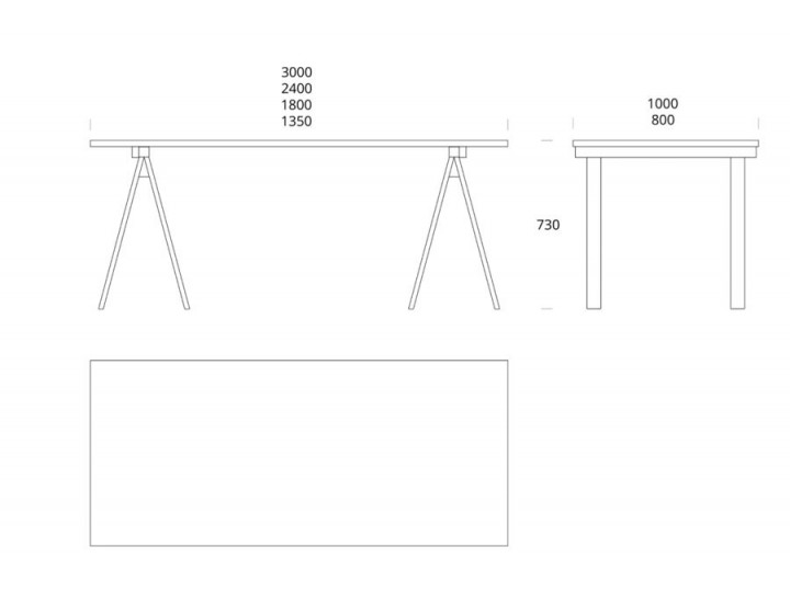 Arkitecture dining table (ash). 3 sizes | Galerie Møbler