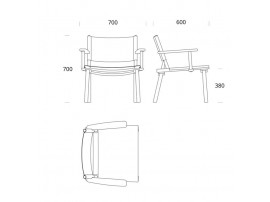 Fauteuil scandinave December 