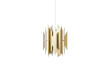 Mid-Century modern scandinavian Pendant lamp Divan 2 Brass. New edition