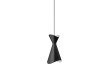 Mid-Century modern scandinavian Black Ninotchka pendant lamp. New edition