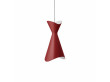 Mid-Century modern scandinavian Red Ninotchka pendant lamp. New edition