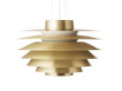 Mid-Century modern scandinavian Brass Verona pendant lamp. New edition