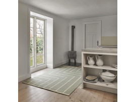 Tapis scandinave modèle VK1 olive / white