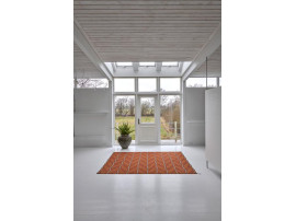 Tapis scandinave modèle VK6 orange