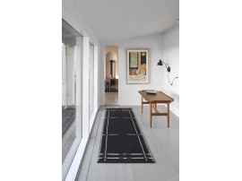 Tapis de couloir scandinave modèle VK9 black / white