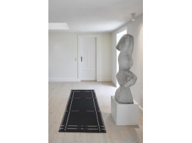 Tapis de couloir scandinave modèle VK9 black / white