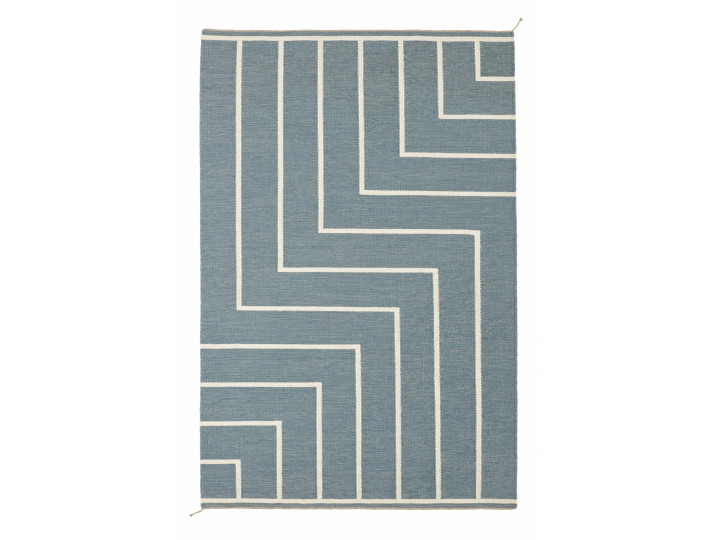 Tapis scandinave modèle VK1 light blue / white