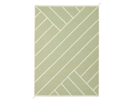 Mid-modern scandinavian rug model VK2 olive / white