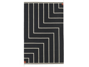 Tapis scandinave modèle VK1 black / white