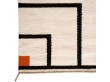 Mid-modern scandinavian rug model  VK1 white / black