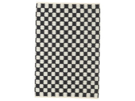 Tapis scandinave modèle VK5 white / black