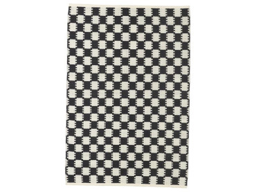 Mid-modern scandinavian rug model VK5 white / black