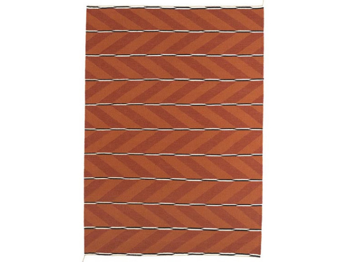 Mid-modern scandinavian rug model VK6 orange