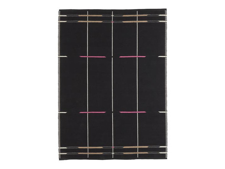 Mid-modern scandinavian rug model VK9 black